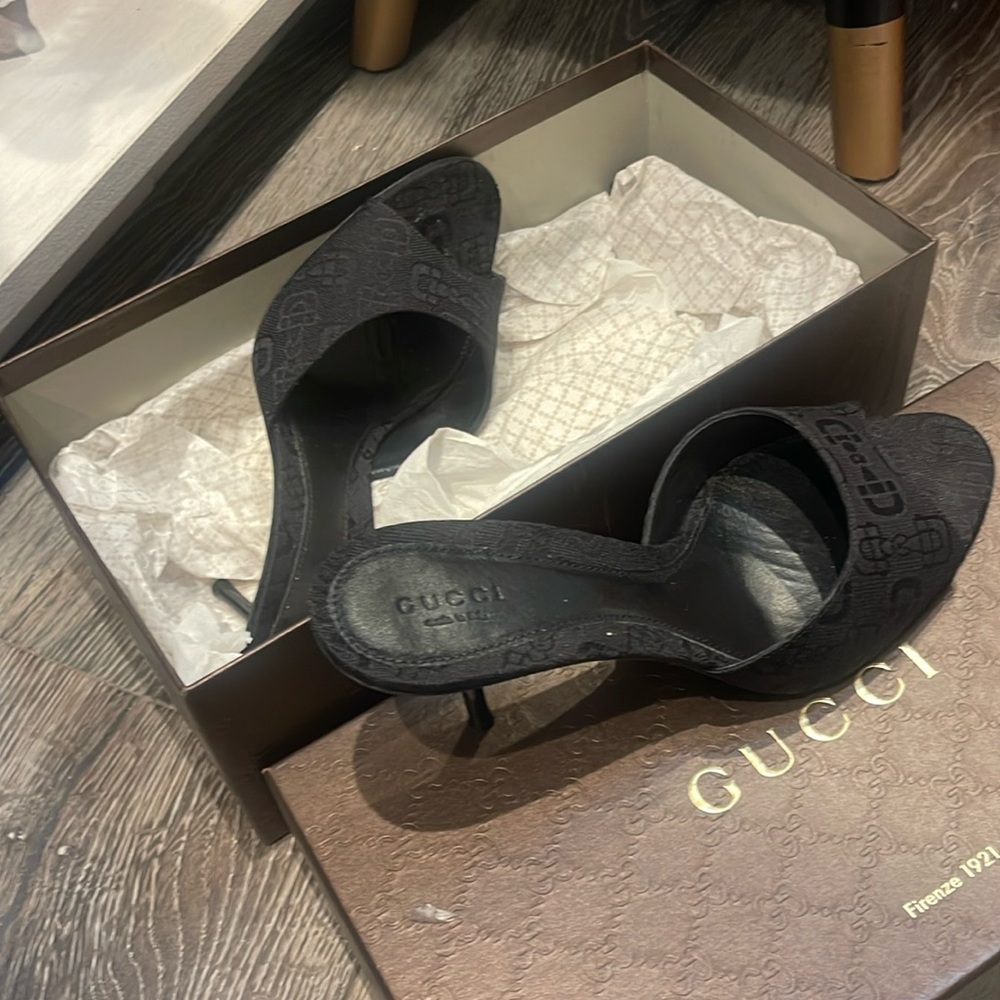 Gucci heels.